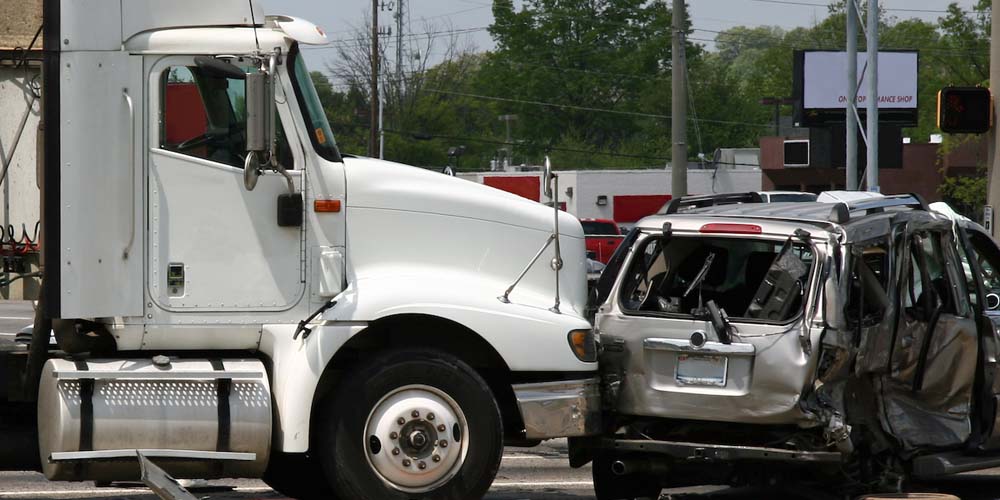 car vs truck accident